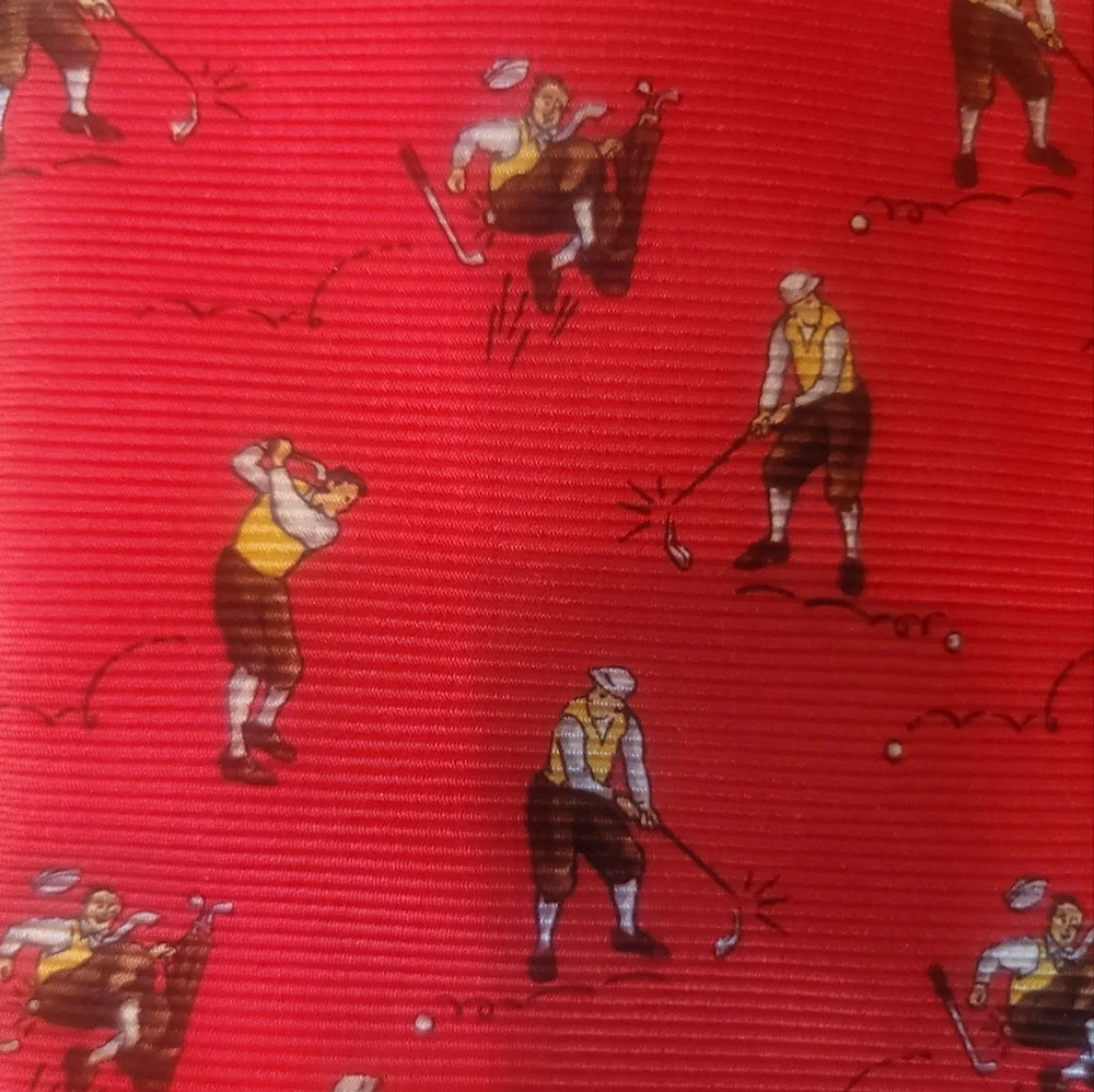 NWT Polo by Ralph Lauren Red Silk Golf Tie